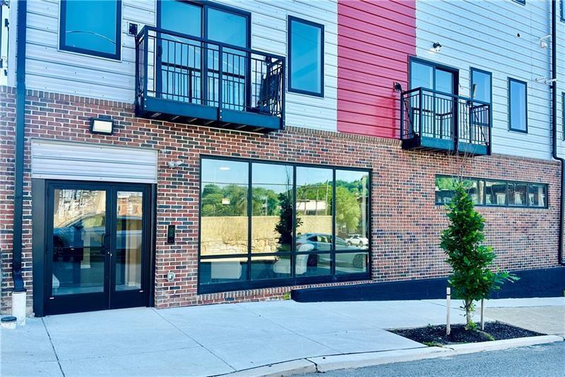 a building view with a outdoor space