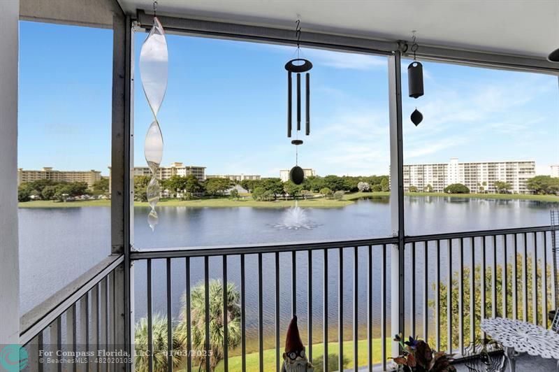 a view of a balcony