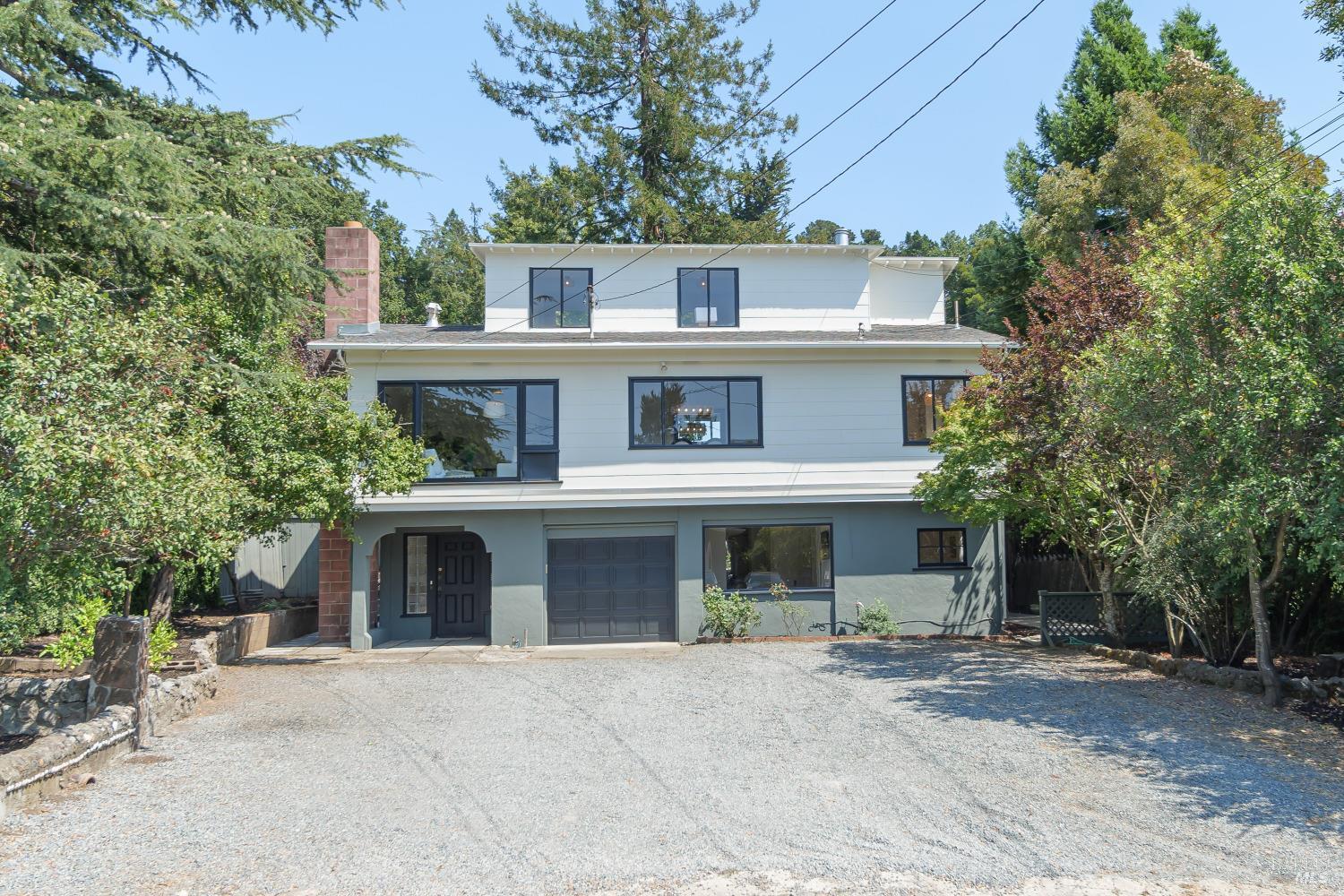 Welcome to 22 & 22A Central Drive in Mill Valley! The main home features 2,285 SF with 3 bedrooms, an office, a workshop, a single-car 260 SF garage, and 2 bathrooms. The separately metered ADU encompasses 725 SF with 2 bedrooms, a sunroom, and 1 bathroom.