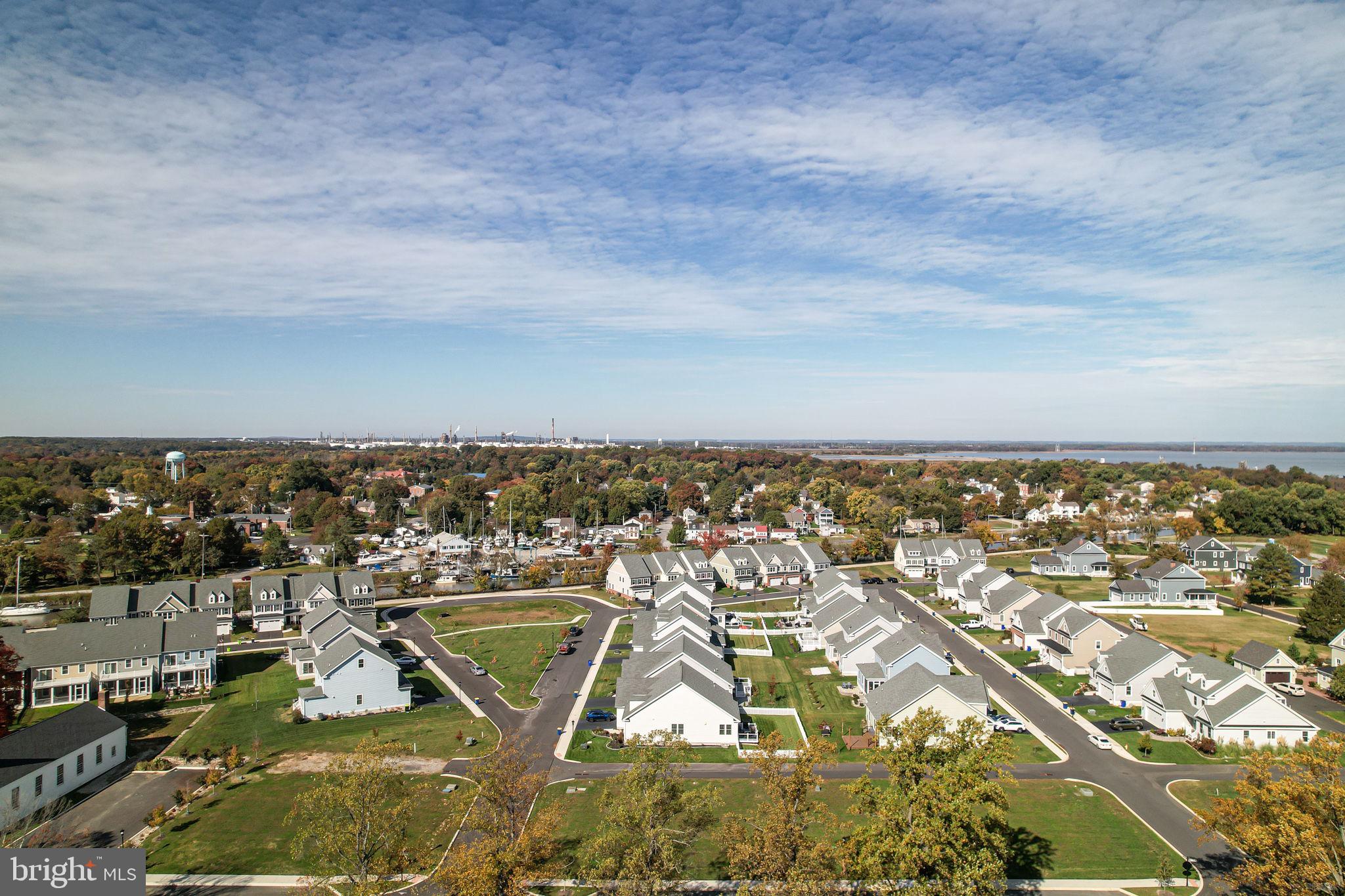 an aerial view of a city