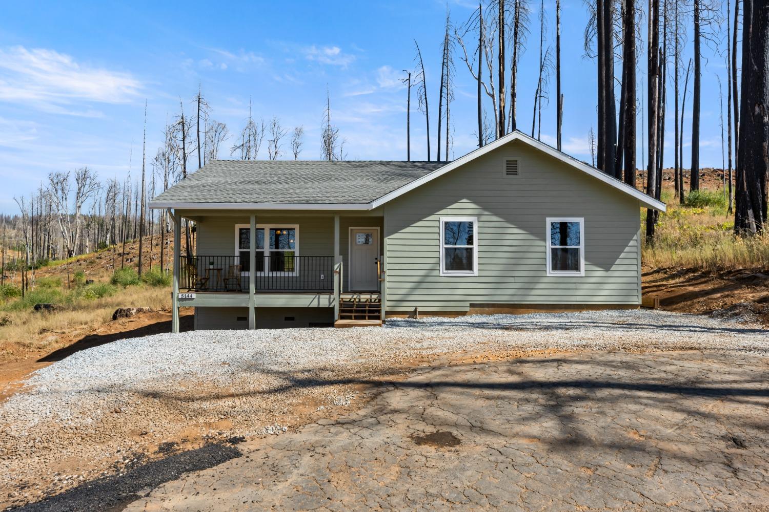 a view of a house with a outdoor space