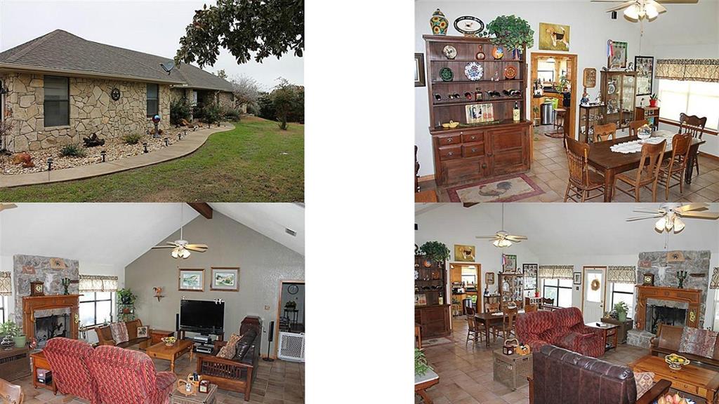 a view of living room and dining room