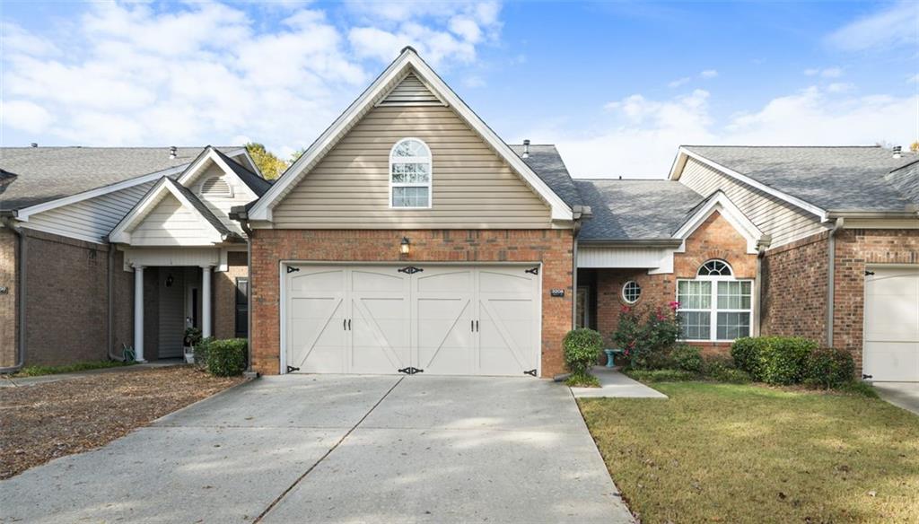 front view of a house and a yard