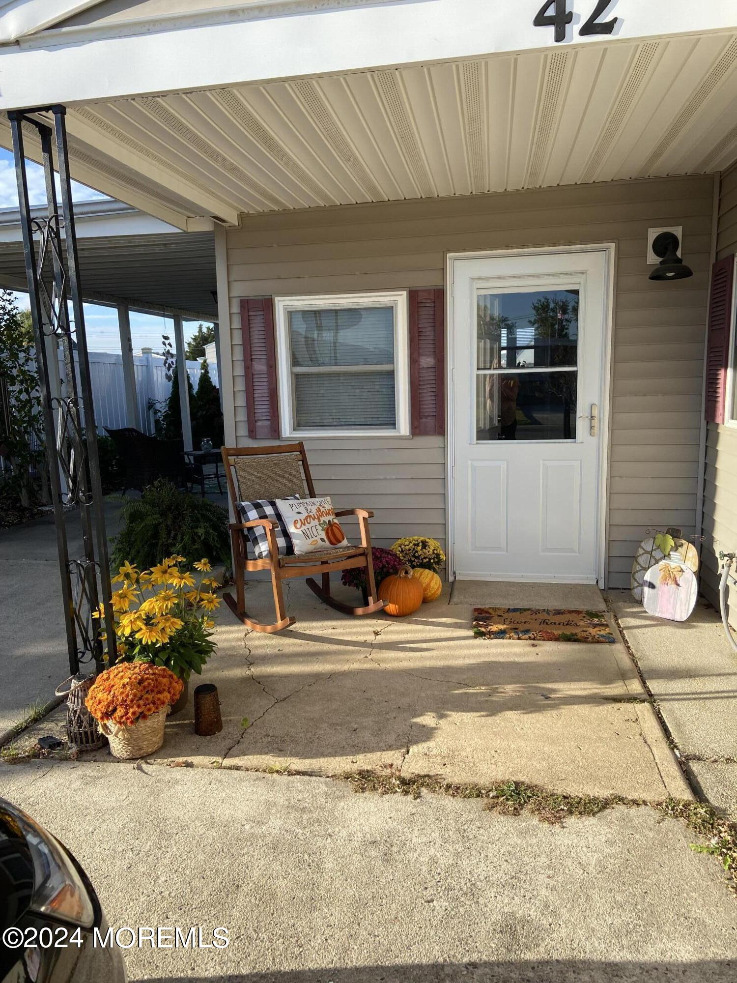 a view of a house with a patio