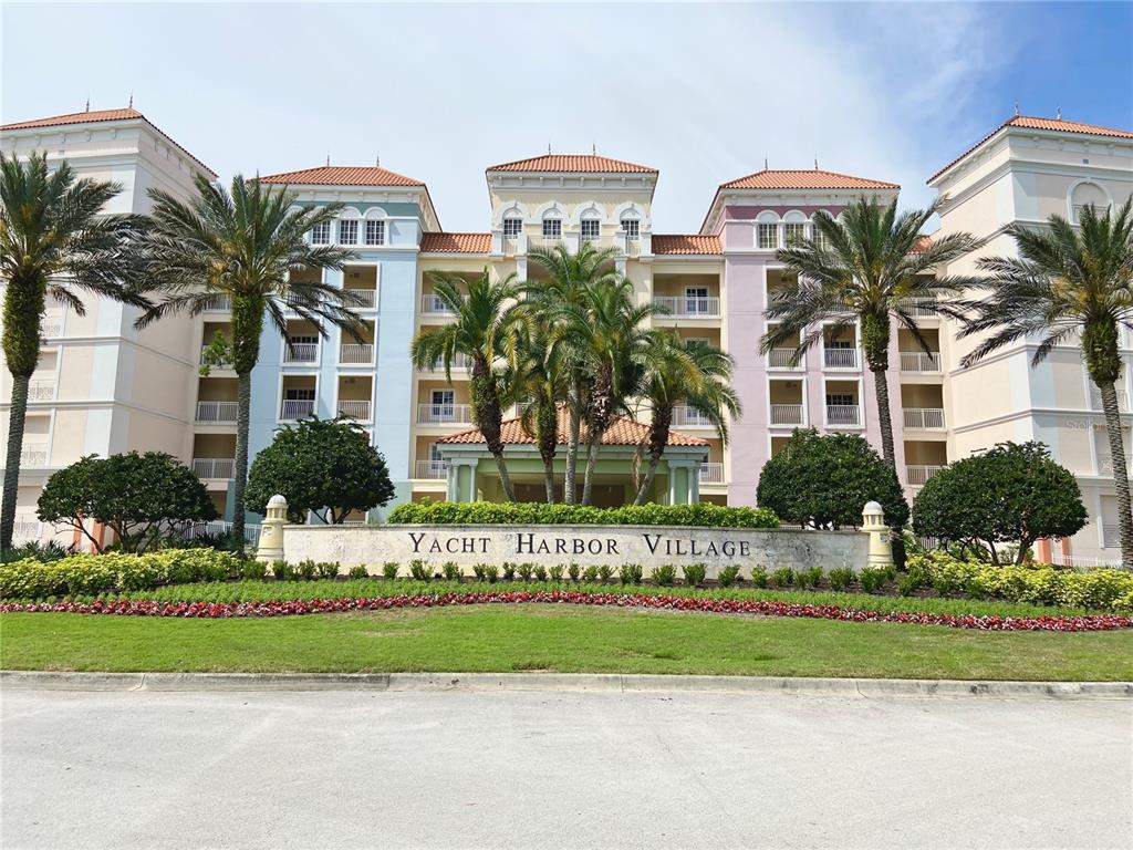 a front view of multi story residential apartment building