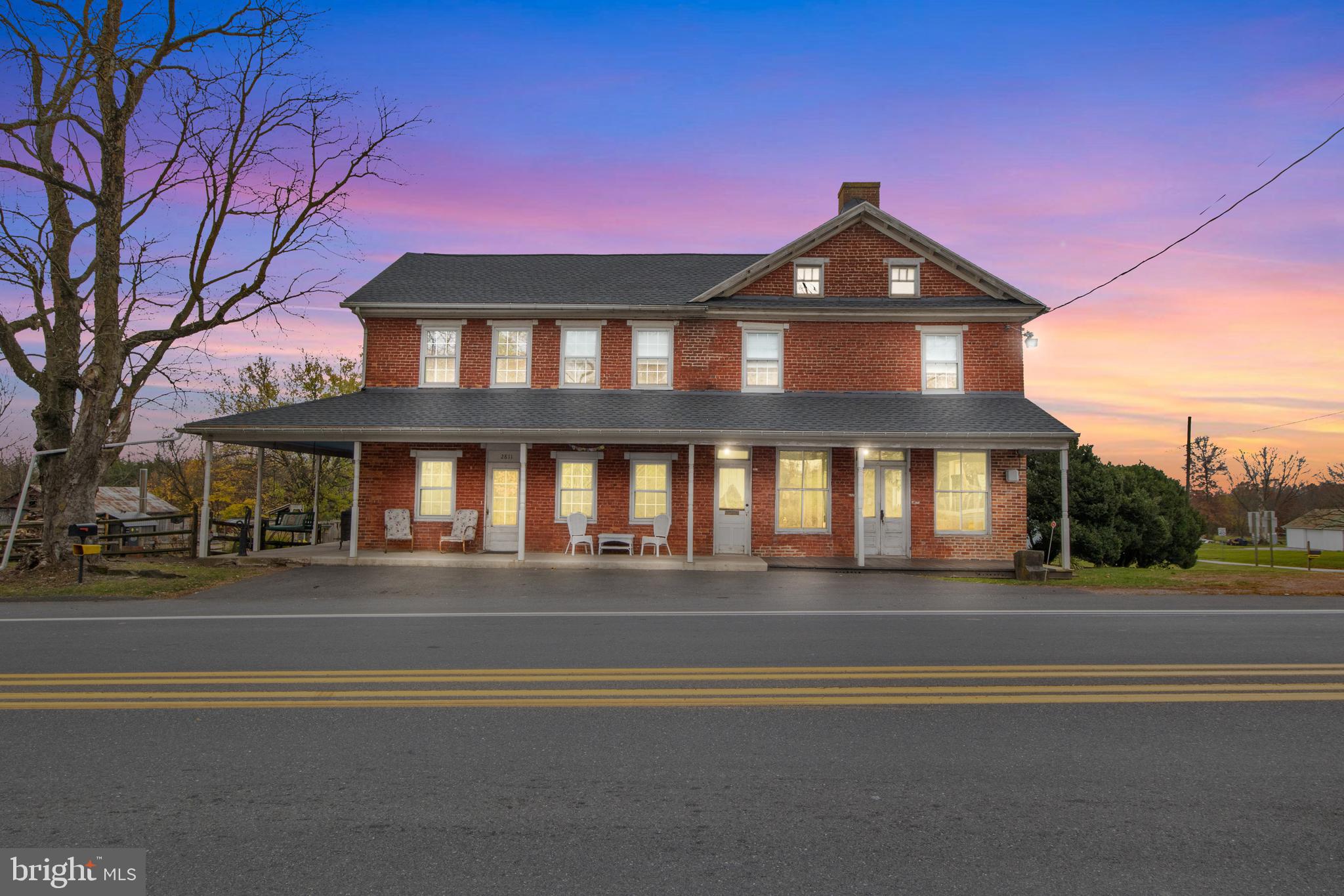 a front view of a house