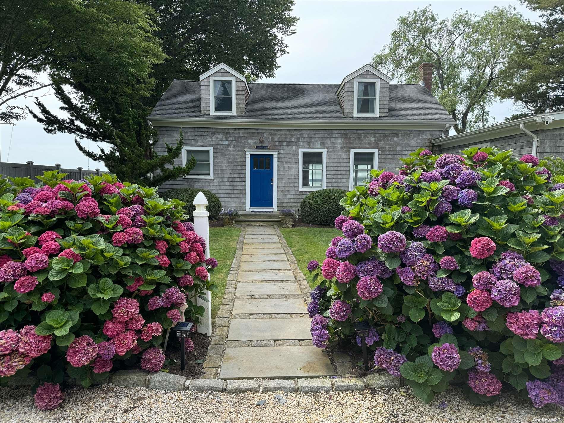 a front view of a house