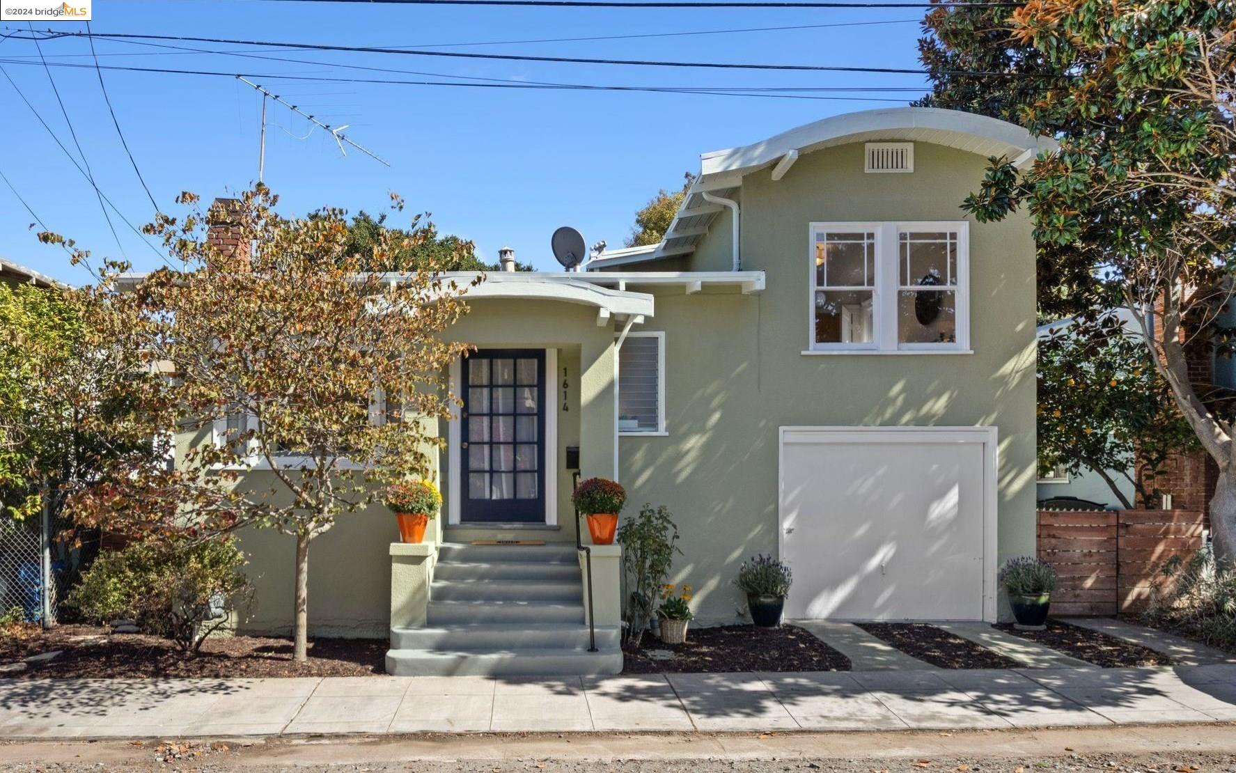 a front view of a house