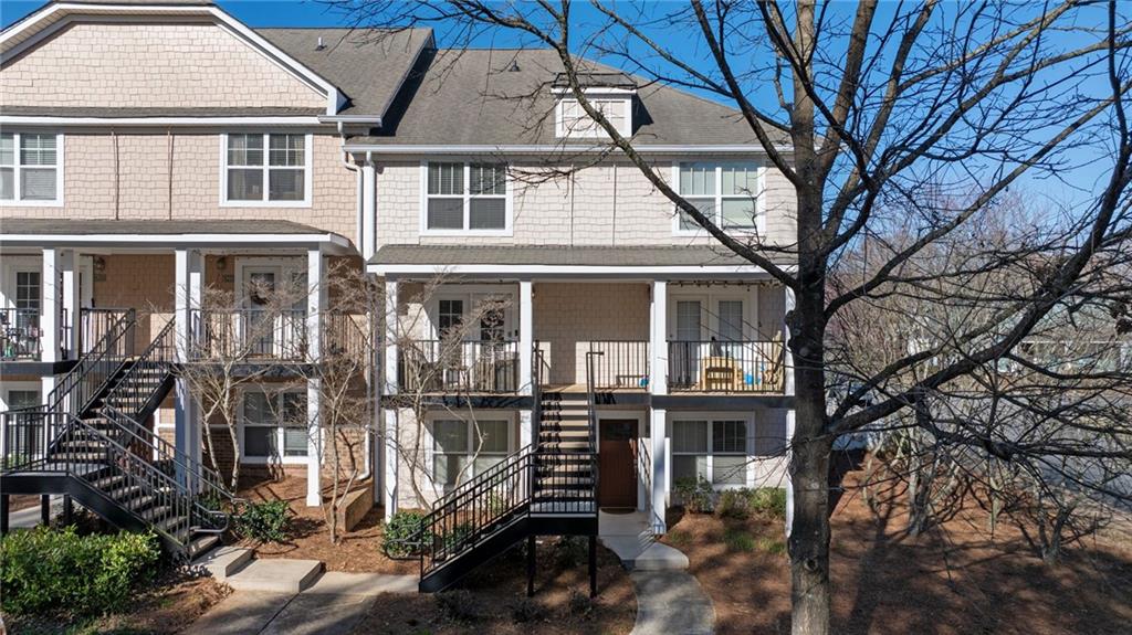 front view of a house with a porch