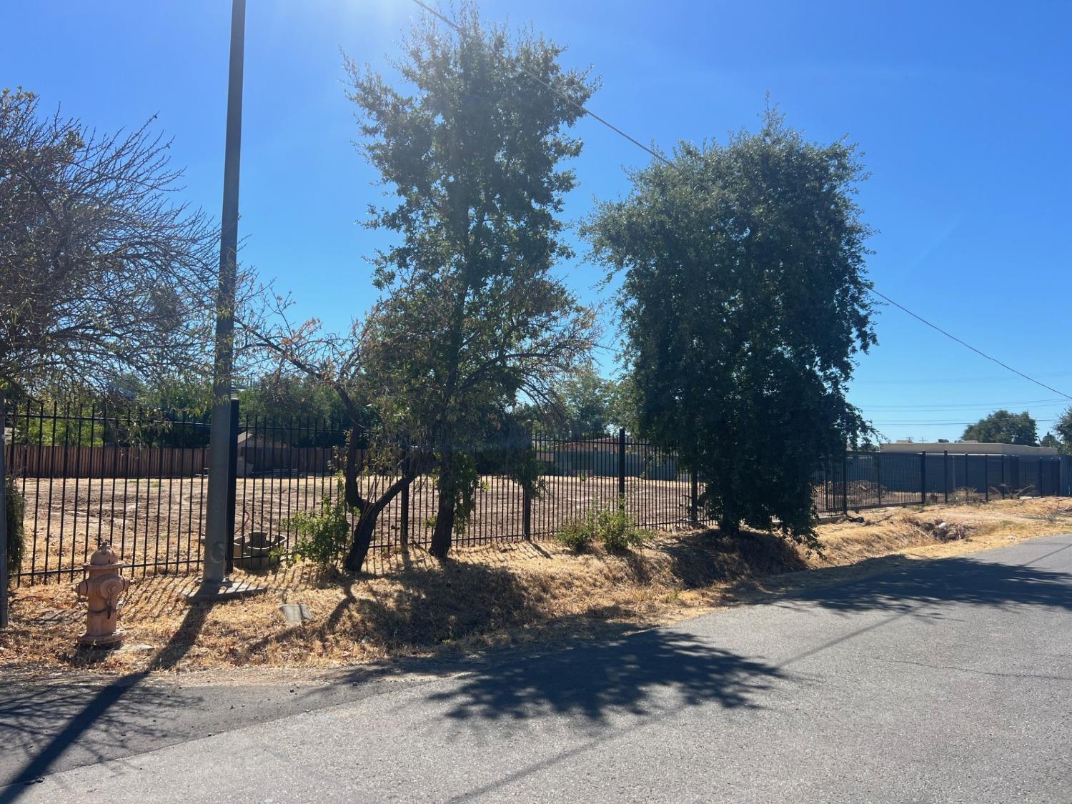 a view of a park with of trees