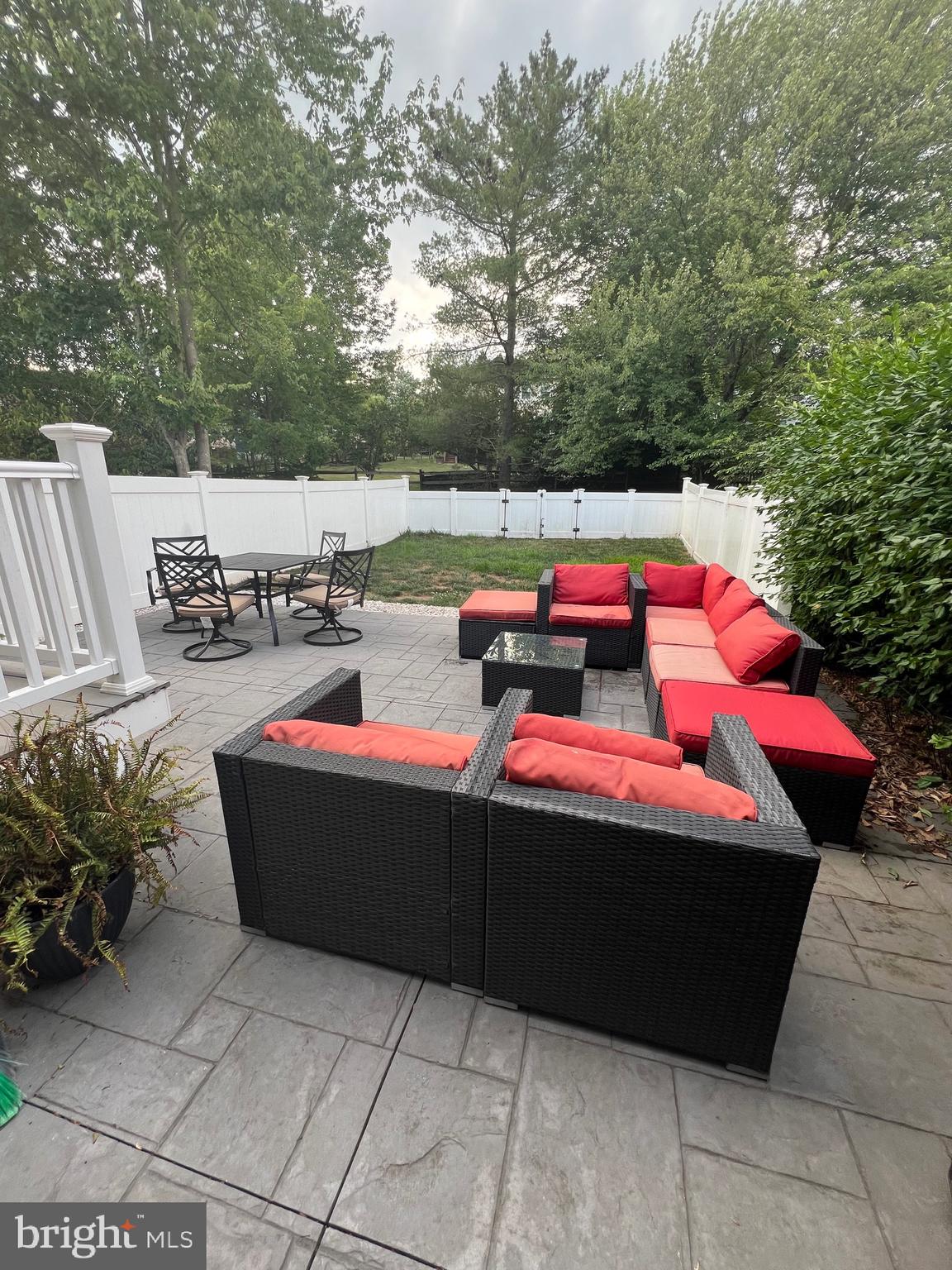 a outdoor space with furniture and barbeque grill