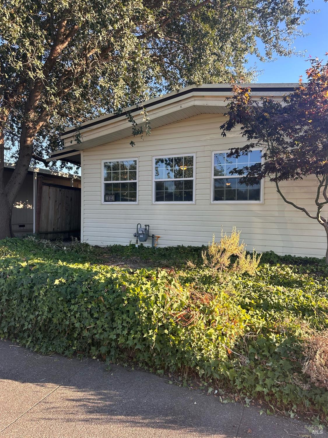 a house with trees in front of it