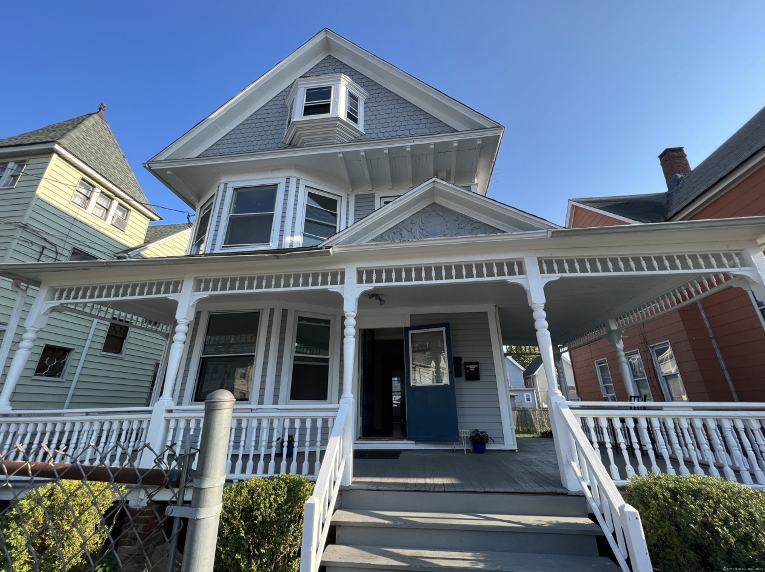 a front view of a house