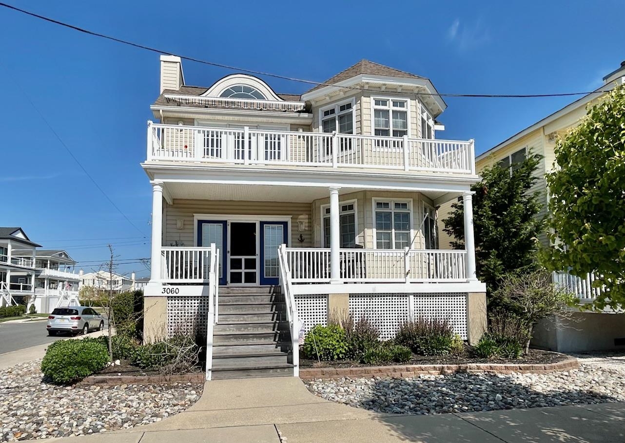 a front view of a house