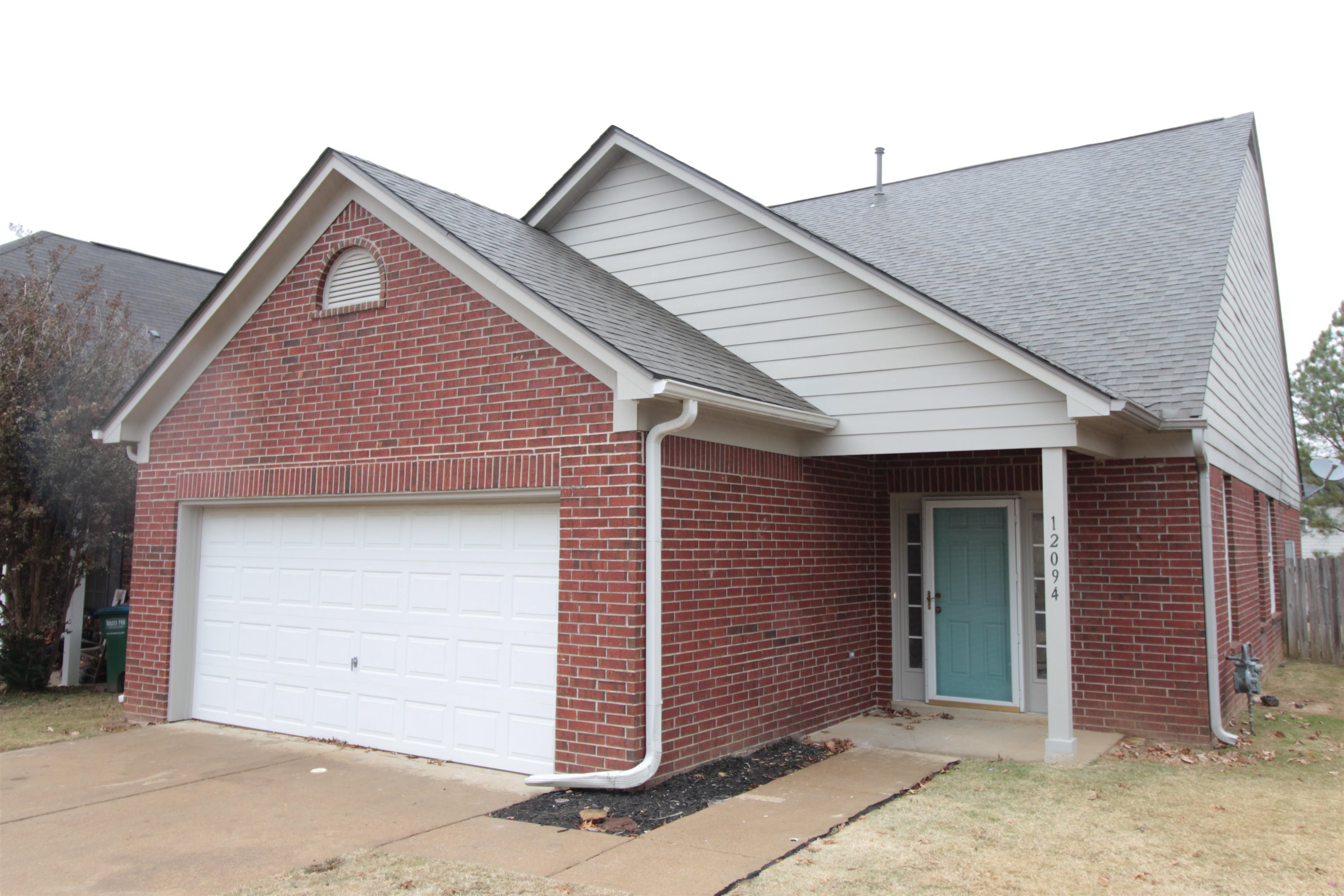 a front view of a house