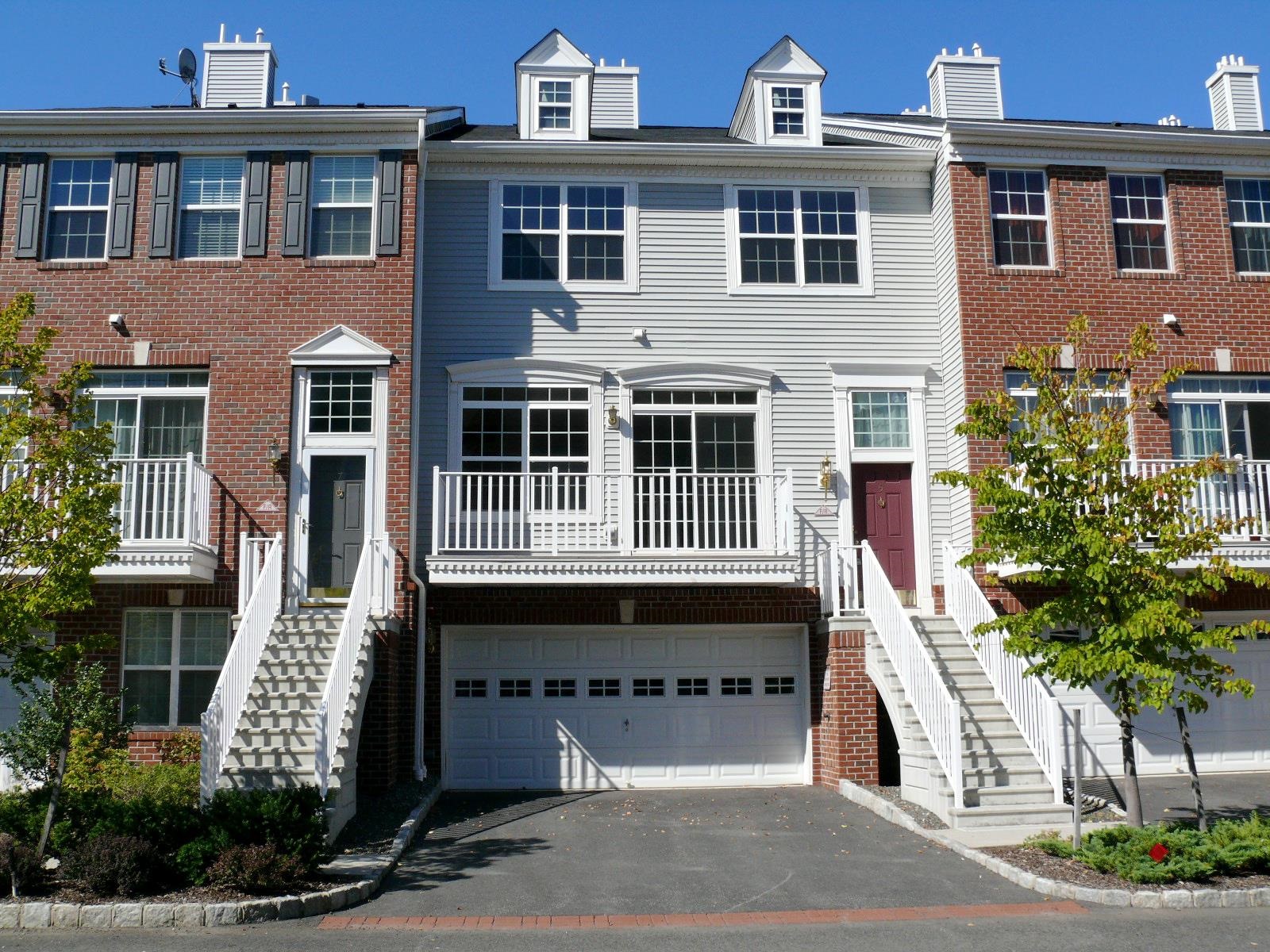 a front view of a building with street