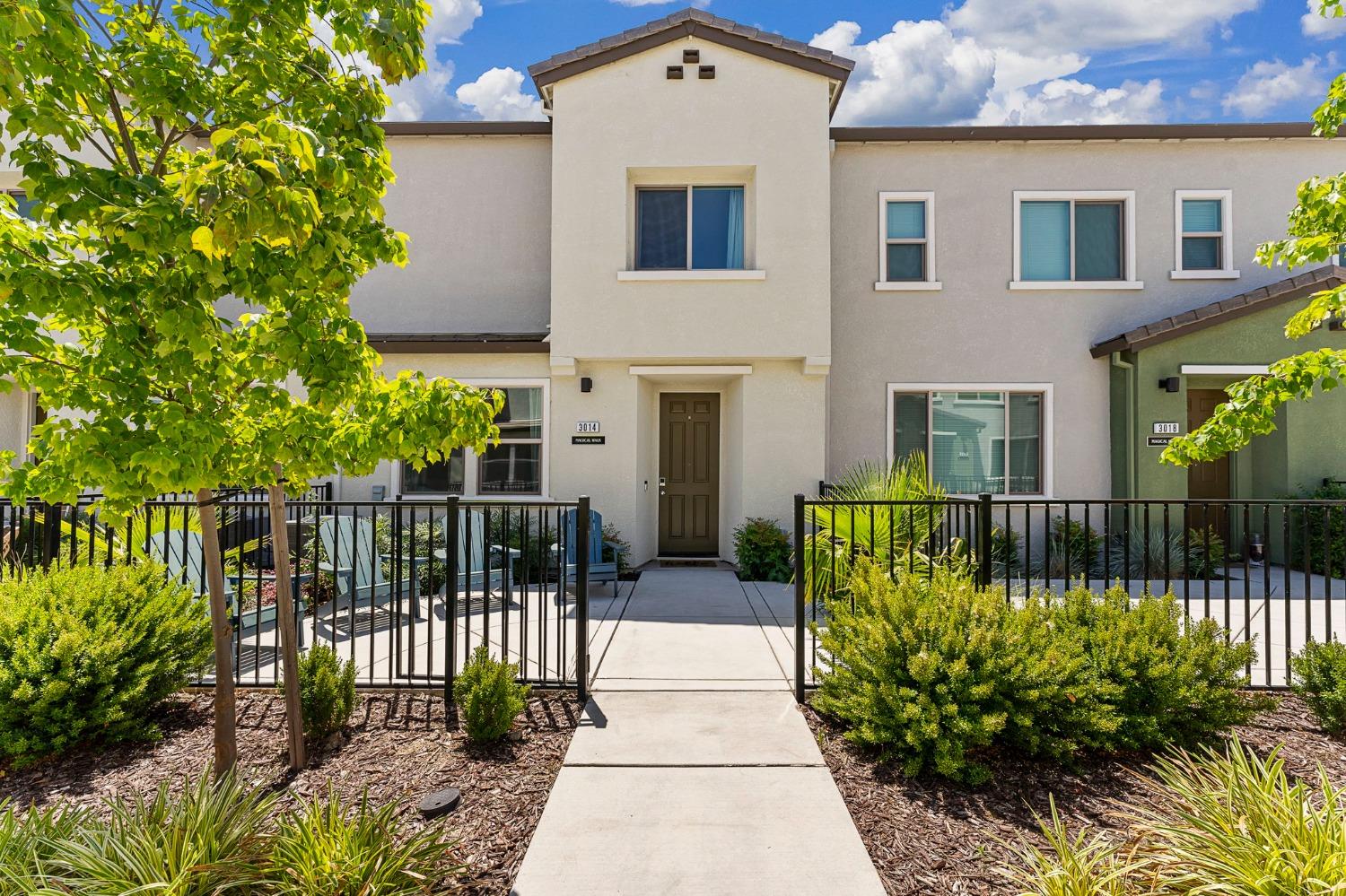 a house view with a outdoor space