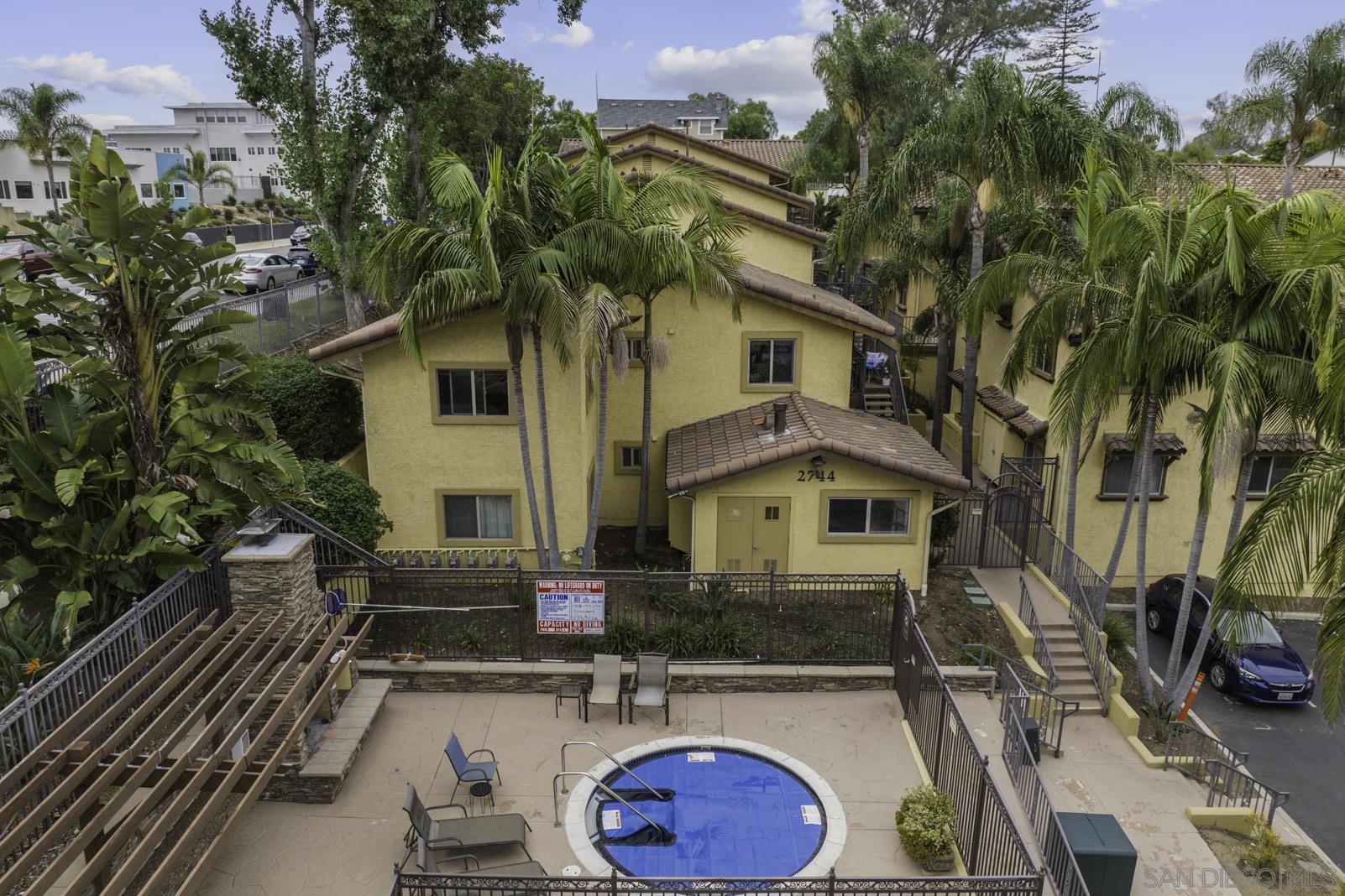 a house view with a outdoor space