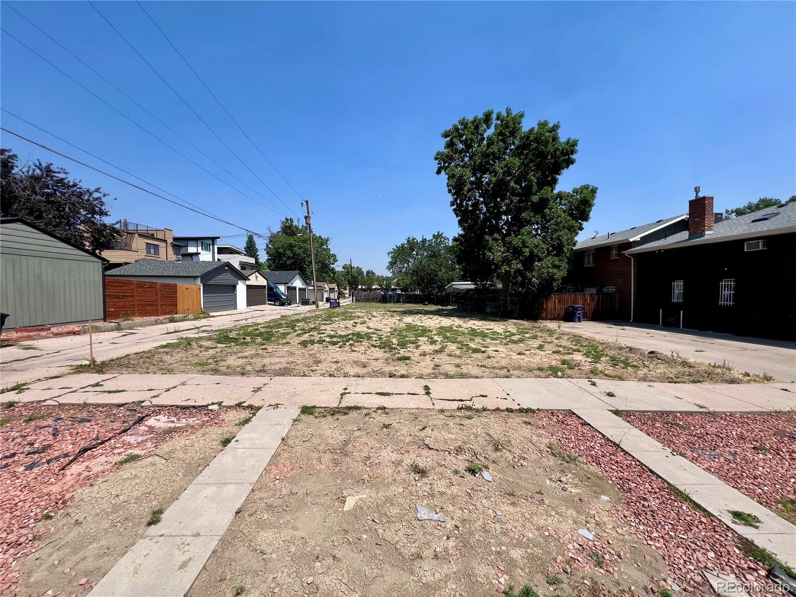 a view of a backyard of a house