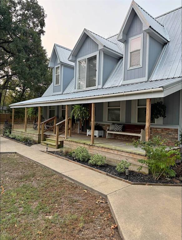 front view of a house with a porch