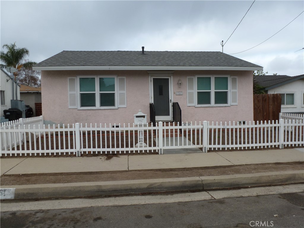 a front view of a house