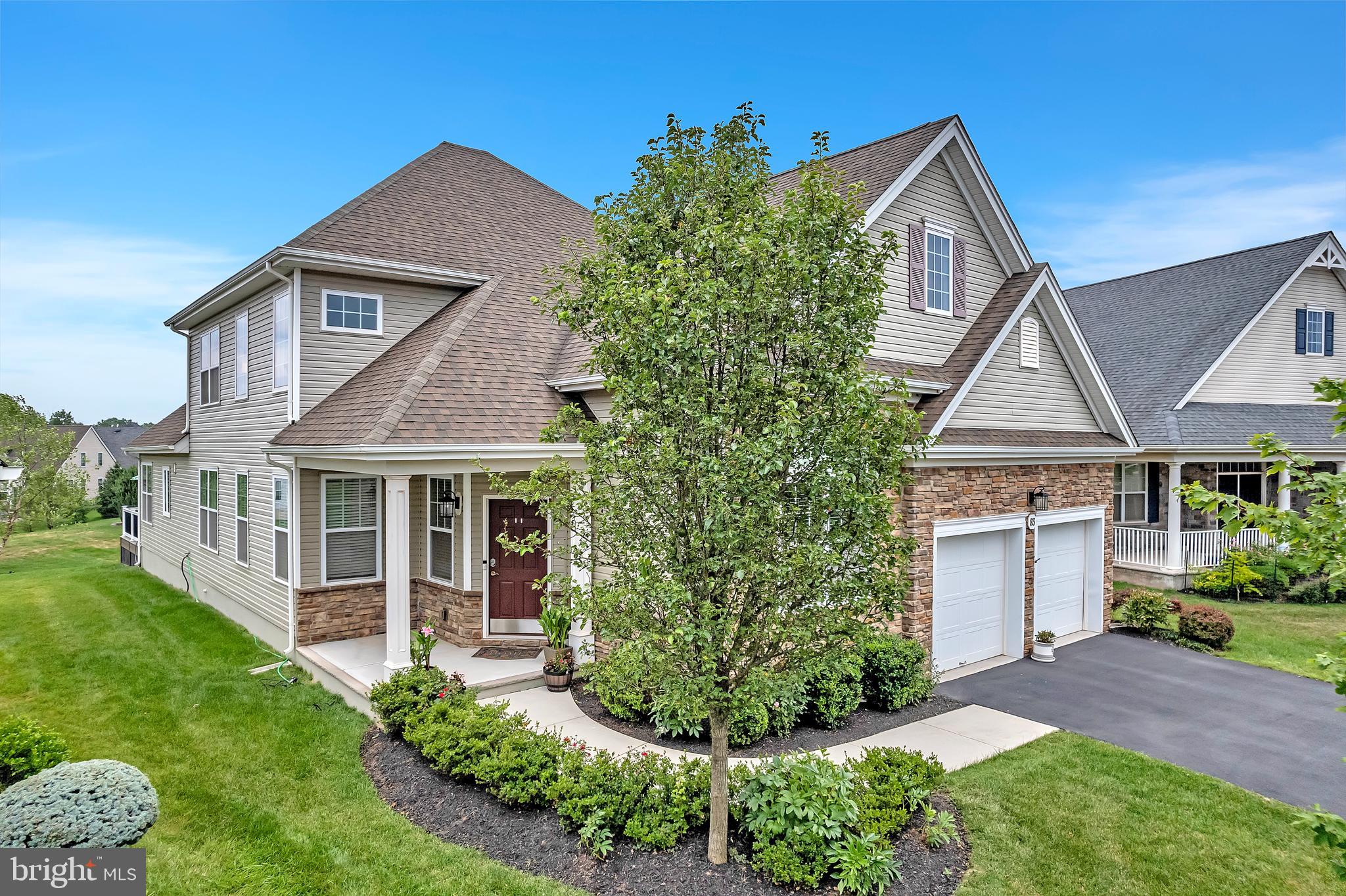 front view of house with a yard