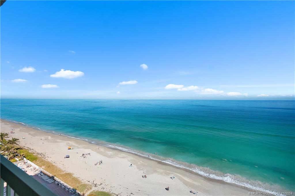 a view of an ocean beach