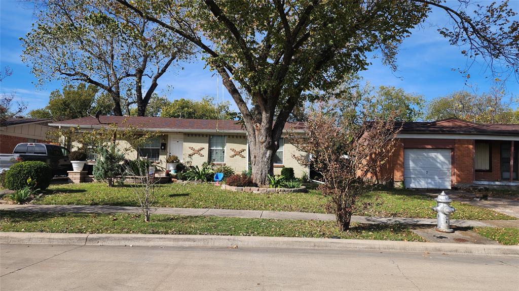 front view of house with a yard