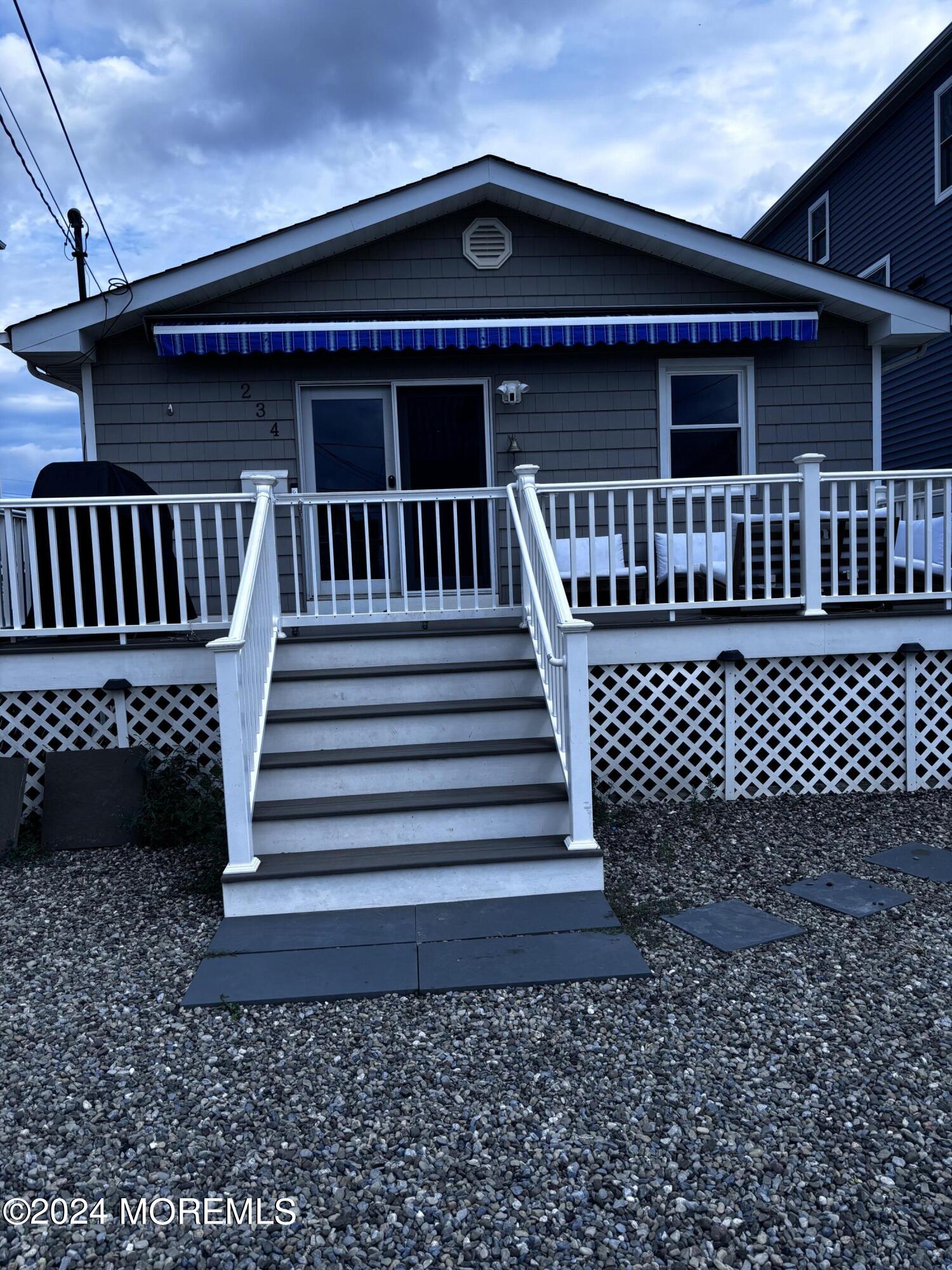 a front view of a house