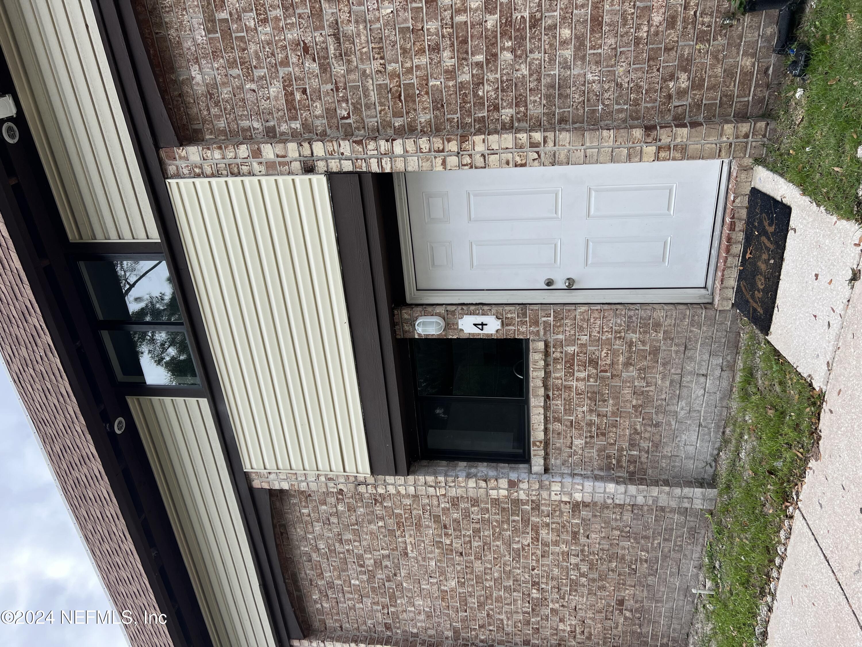 a view of a door of the house