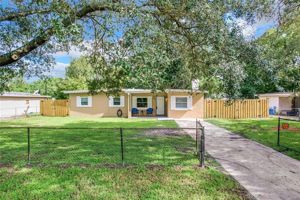 Fully fenced yard