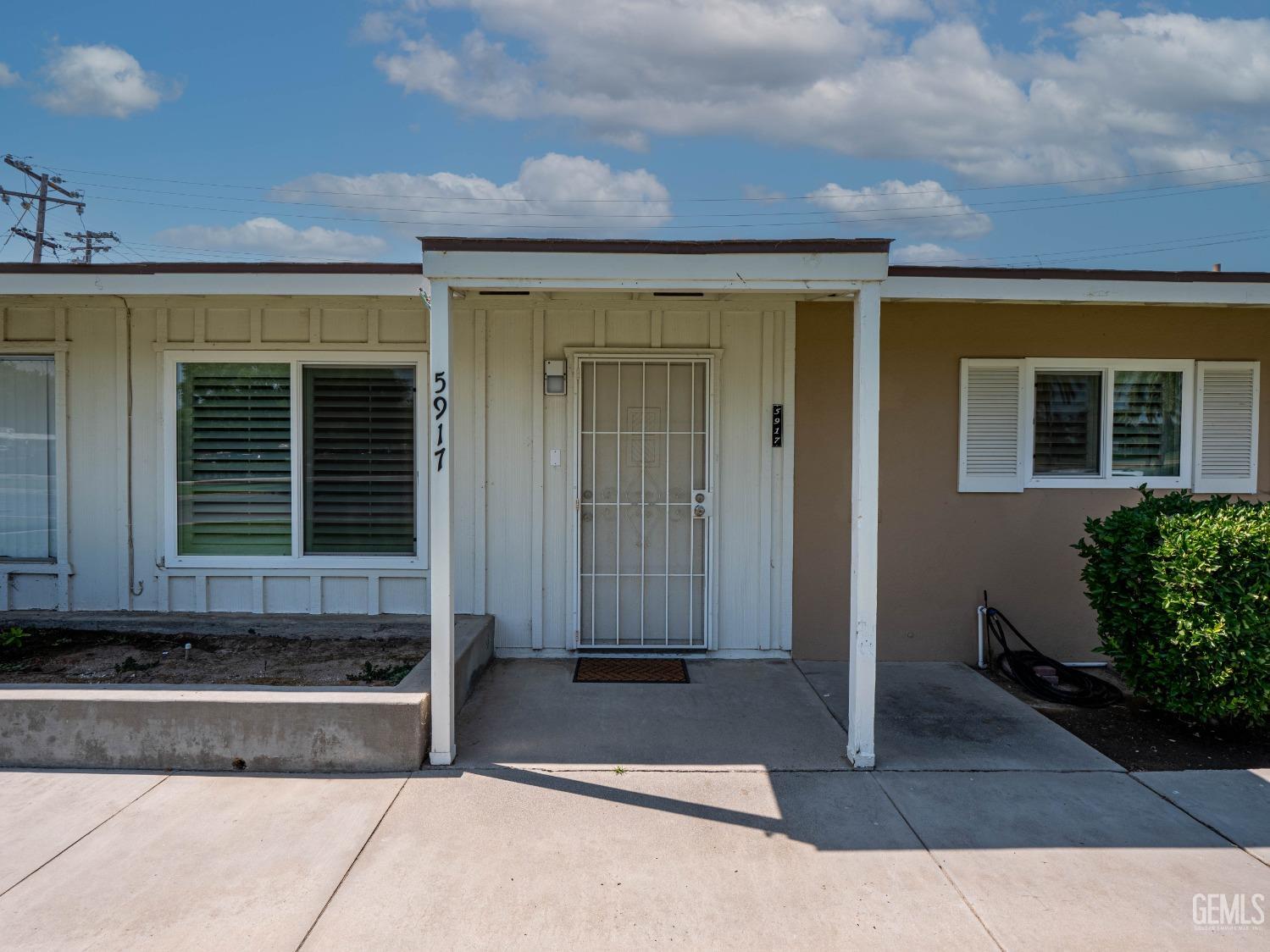 a front view of a house