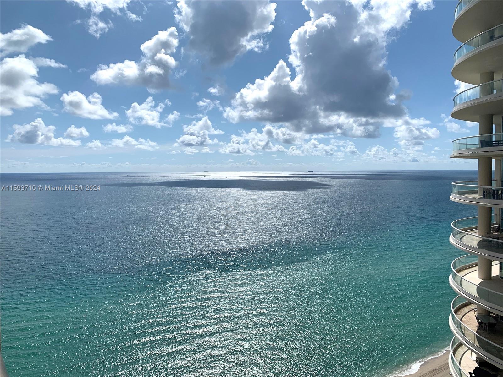 a view of an ocean of a building