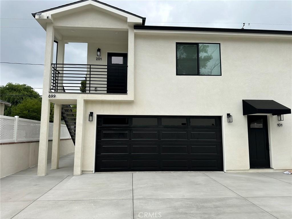 a front view of a house