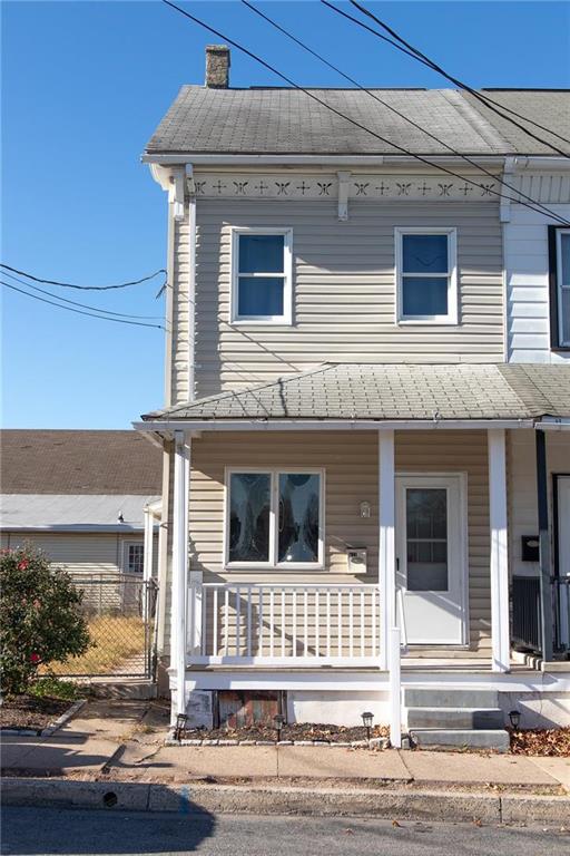 a front view of a house