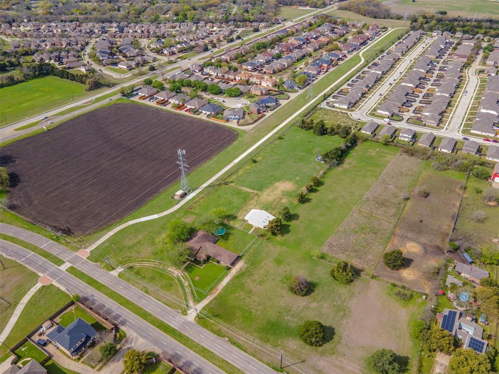 an aerial view of a football ground