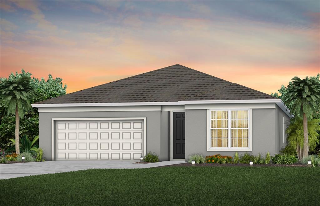 Exterior Design. Artistic rendering for this new construction home. Pictures are for illustrative purposes only. Elevations, colors and options may vary.