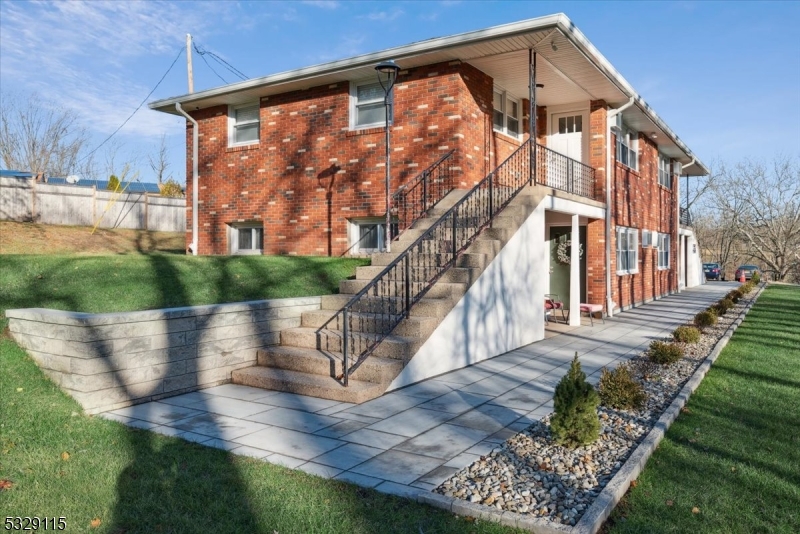 a view of a building from a yard