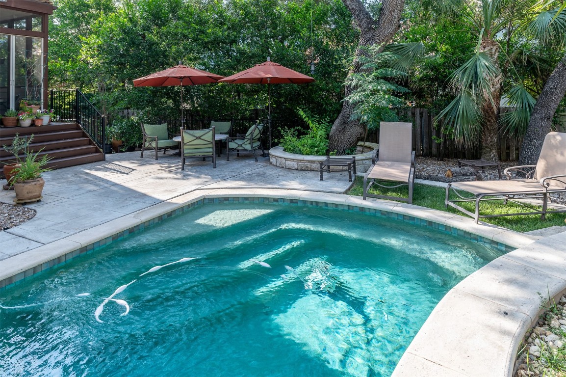 Cool off in your shaded, private pool!