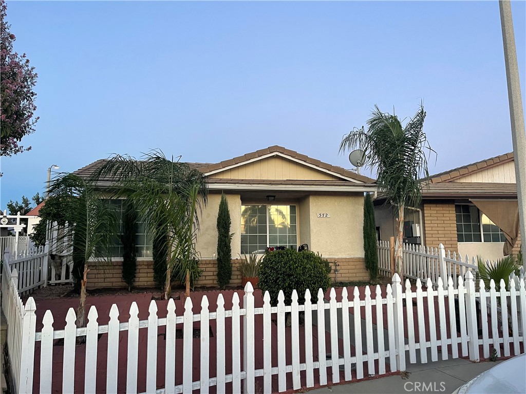 a front view of a house