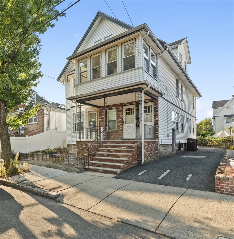 a front view of a house