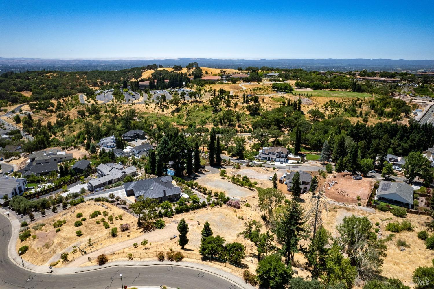 Here is a drone shot looking southwest to the Sebastopol hills with the Pacific Ocean beyond them.