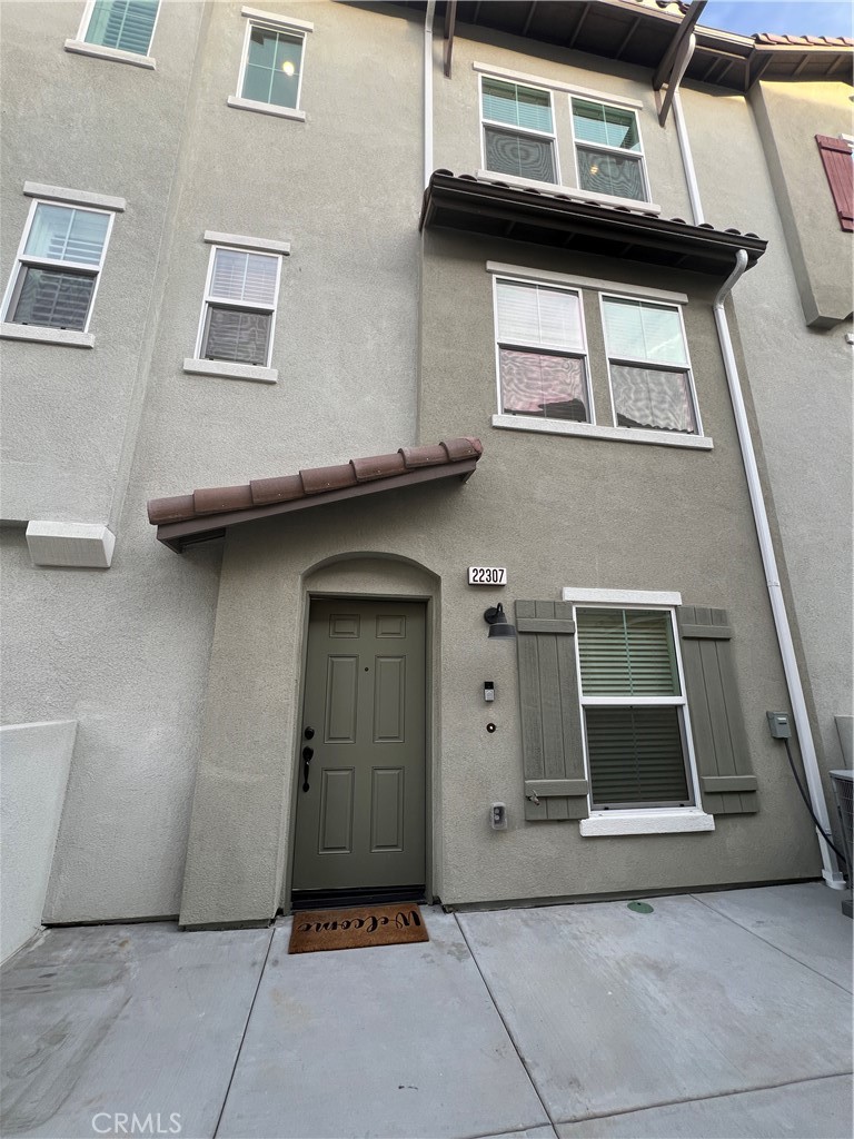 Front entrance with the front porch.