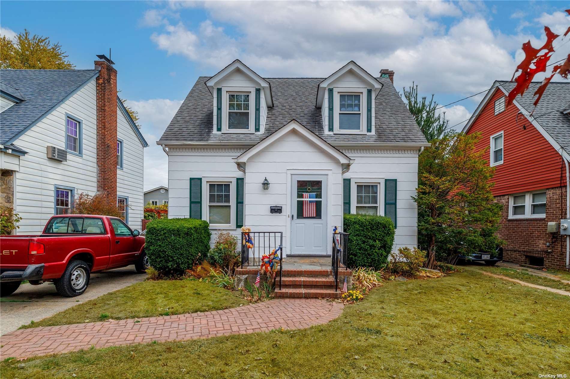 a view of a house with a patio