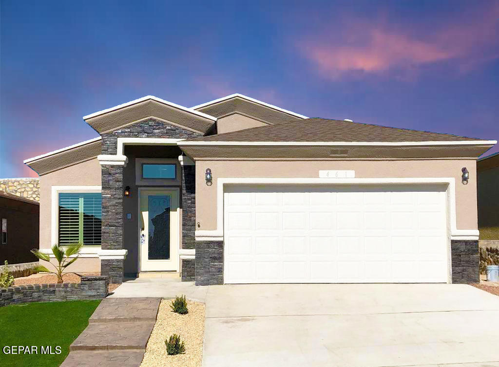 a view of a house with a outdoor space