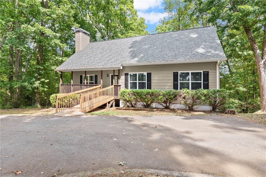 front view of house with a yard