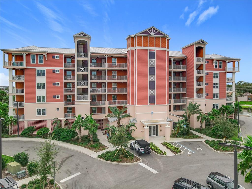 a front view of multi story residential apartment building