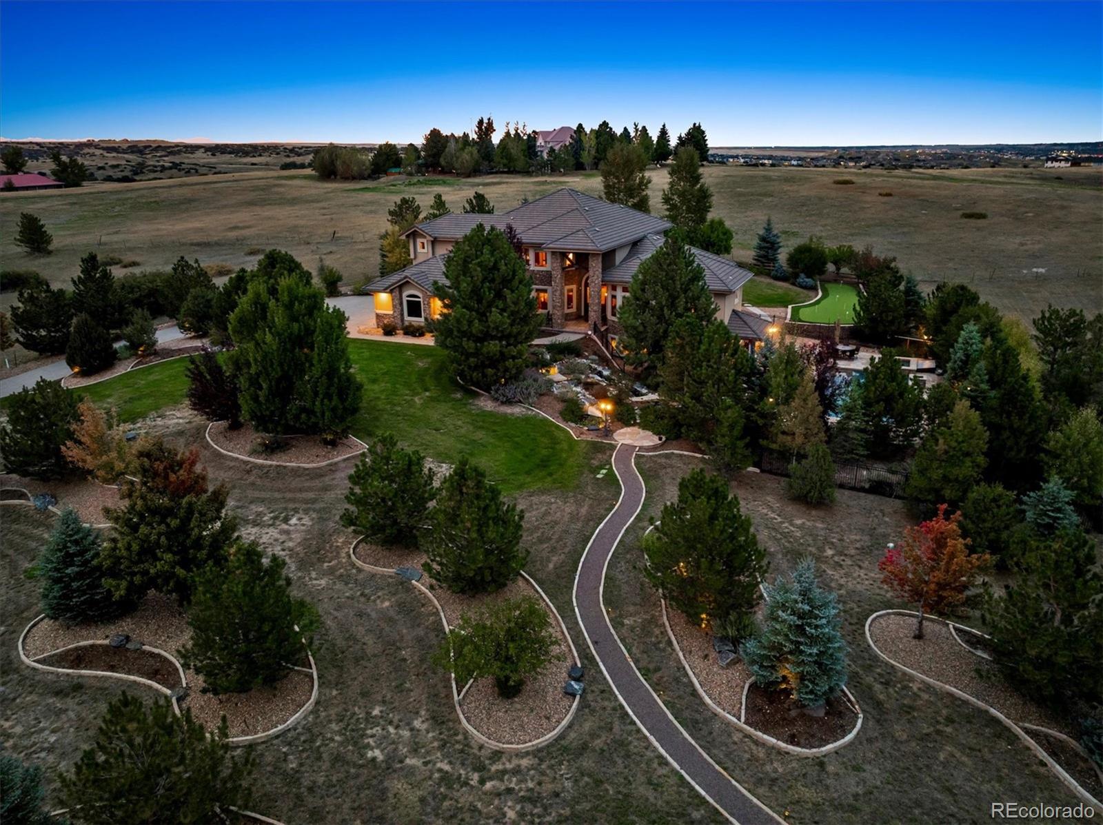 an aerial view of multiple house