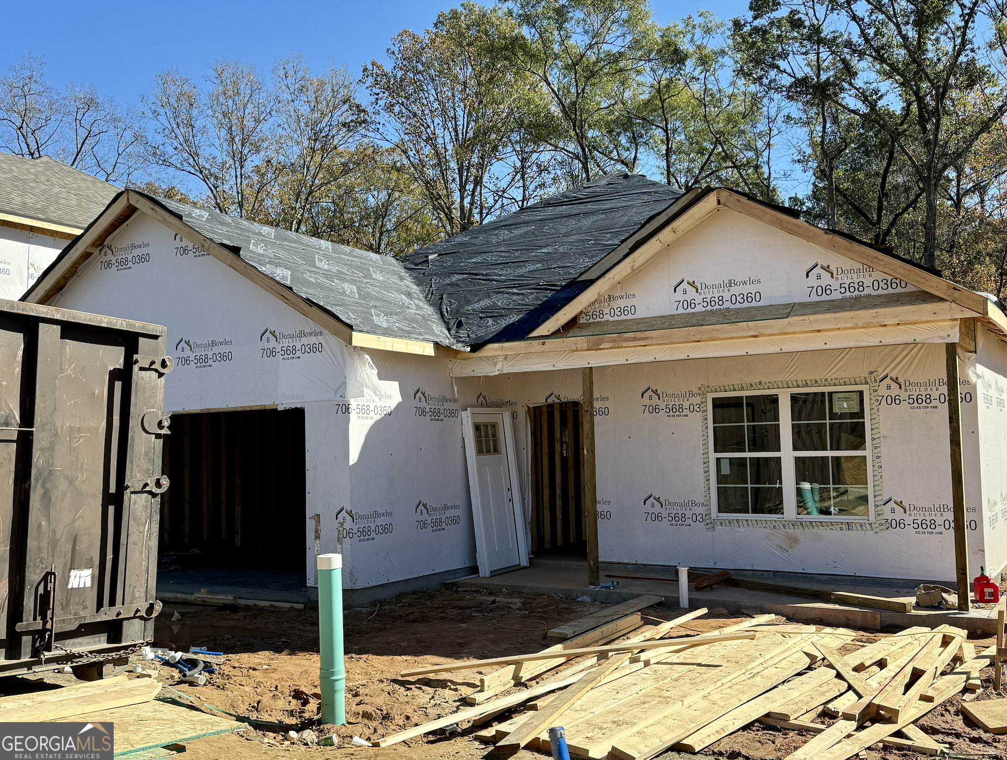 a front view of a house