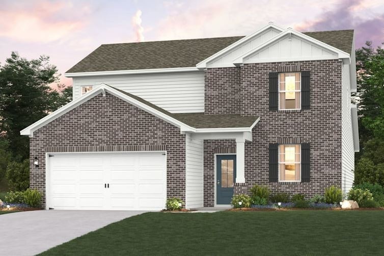 Photo of the Exterior Elevation (Actual exterior color of the home will be different)